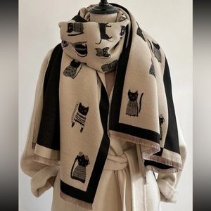 Luxe Classic Faux Cashmere Wrap Blanket Scarf Shawl Work Office Wear Gift